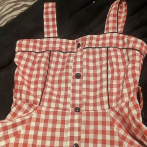 Vintage style summer flared dress. Size S